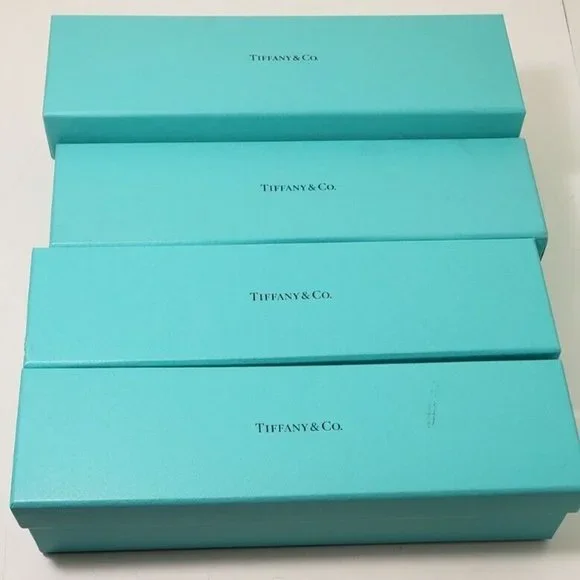 Tiffany Jewelry Tiffany Co Box Empty Blue Large Long